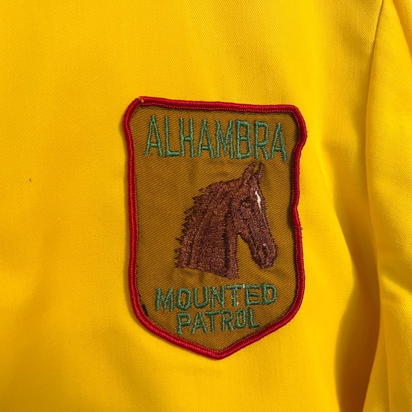 Vintage Alhambra Mounted Patrol Jacket Equestrian K-Brand Yellow Shriner Horse - Picture 12 of 14